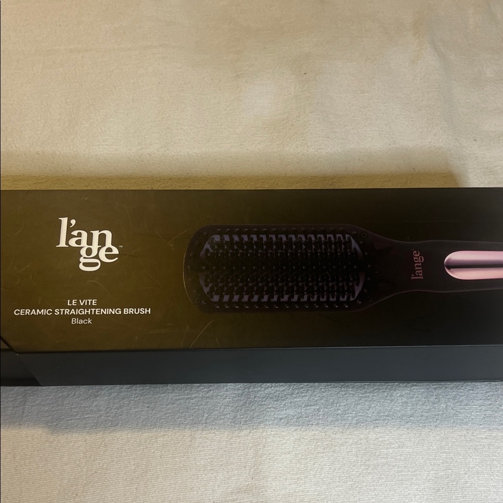Lange Le Vite Black and Purple Ceramic Hair Brush used one time